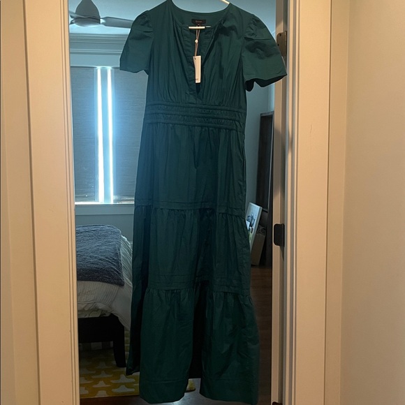 NWT Quince Teal Maxi Dress - Picture 5 of 8